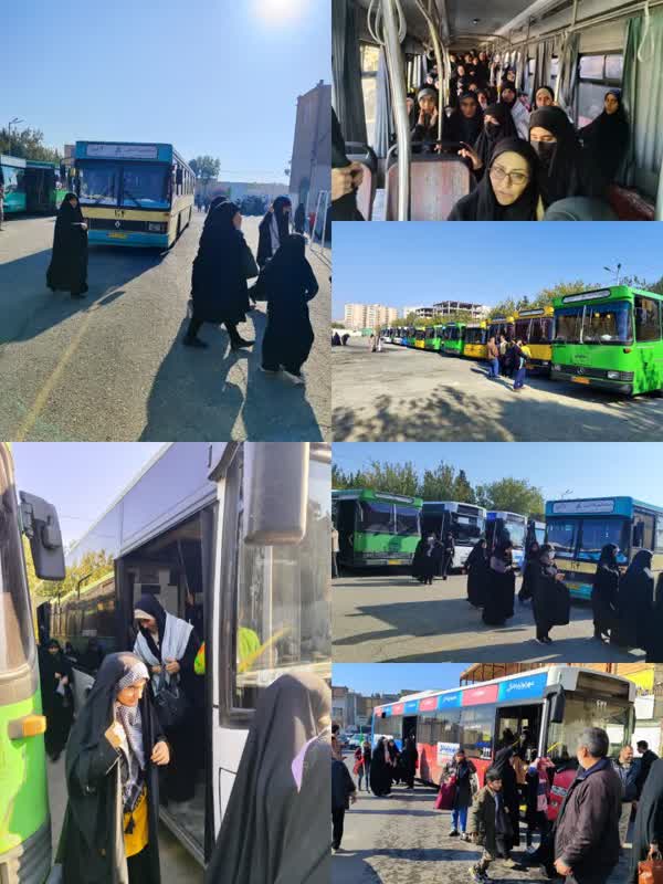 پشتیبانی لجستیکی از تجمع بزرگ بسیجیان اسلامشهر توسط سازمان مدیریت حمل ونقل بار ومسافر شهرداری اسلامشهر